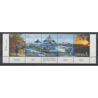 Timbres - Pitcairn - 2008 - No 695/698 - Bateaux