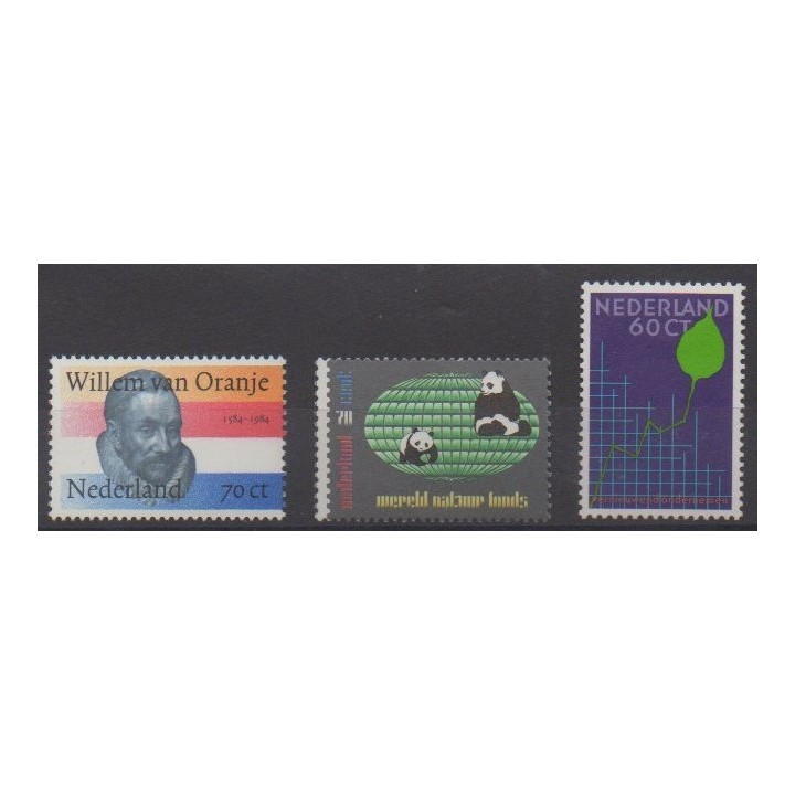 Buy this set of stamps of Netherlands of the year 1984 (Nb 1226/1228).