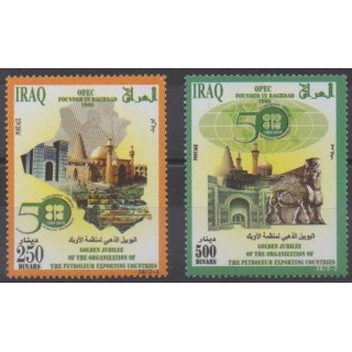 Acheter cette série de timbres d'Irak de l'année 2010 (No 1623/1624).