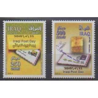 Buy this set of stamps of Iraq of the year 2010 (Nb 1606/1607).