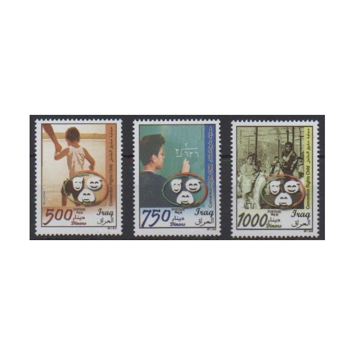 Acheter cette série de timbres d'Irak de l'année 2010 (No 1626/1628).