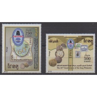 Acheter cette série de timbres d'Irak de l'année 2011 (No 1661/1662).