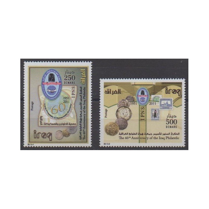 Buy this set of stamps of Iraq of the year 2011 (Nb 1661/1662).