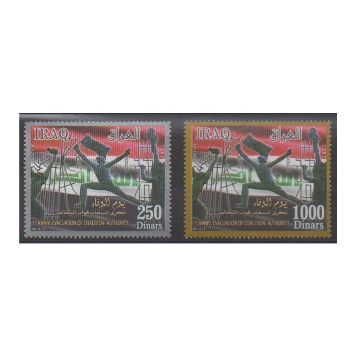 Buy this set of stamps of Iraq of the year 2012 (Nb 1708/1709).