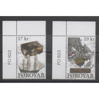 Timbres - Féroé (Iles) - 2016 - No 842/843 - Bateaux