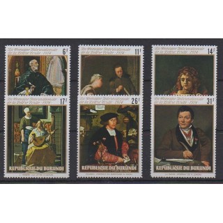 Acheter cette série de timbres du Burundi de l'année 1974 (No 625/630).