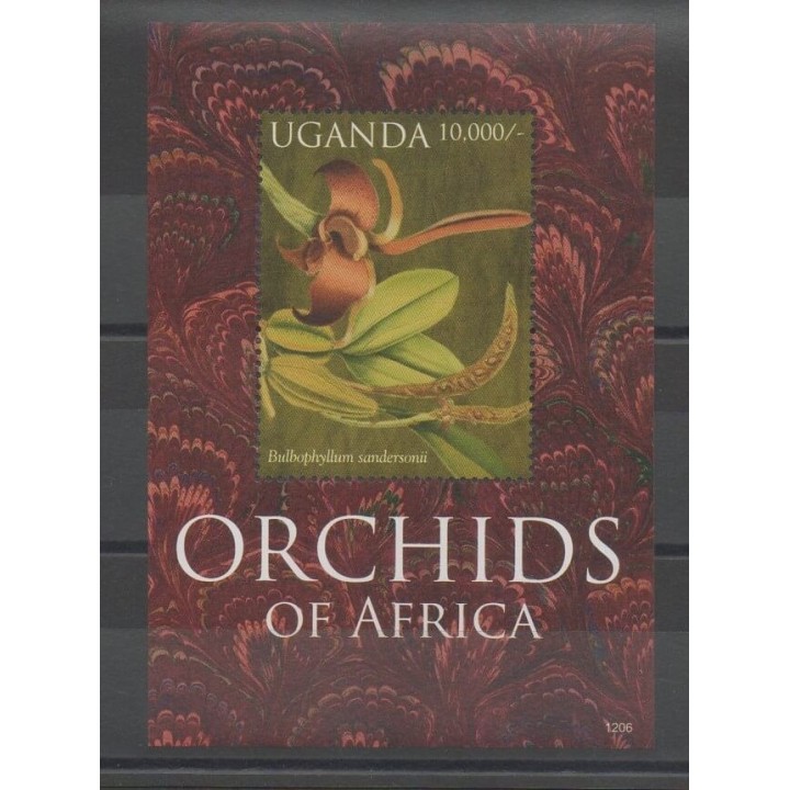 Timbres - Ouganda - 2012 - No BF 373D - Orchidées