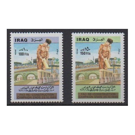 Iraq - 1989 - Nb 1326A/1326B