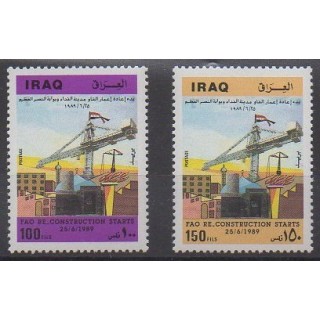 Acheter cette série de timbres d'Irak de l'année 1989 (No 1313/1314).