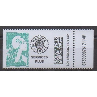 Acheter ce timbre de France de l'année 2023 (Timbre service-plus - Marianne de l'Avenir - Roulette).