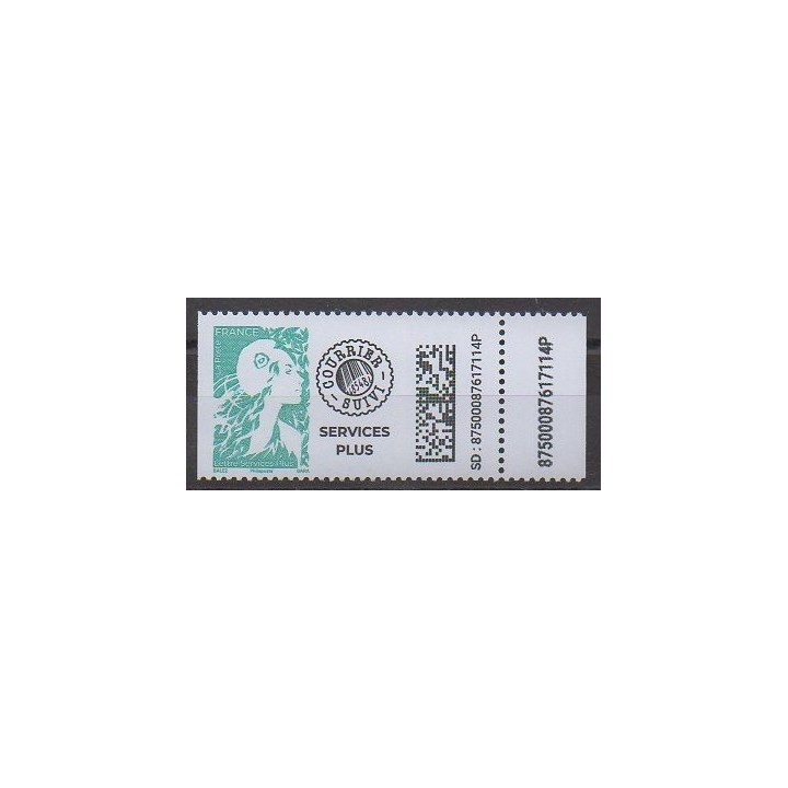 Buy this stamp of France of the year 2023 (Timbre service-plus - Marianne de l'Avenir - Roulette).