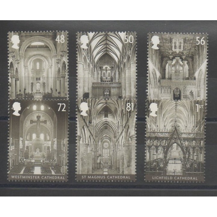Timbres - Grande-Bretagne - 2008 - No 3019/3024 - Églises