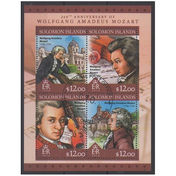 Acheter cette série de timbres des îles Salomon de l'année 2016 (No 3201/3204). - Oblitéré