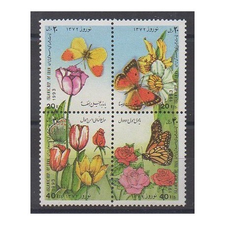 Ir. - 1993 - No 2319/2322 - Fleurs - Insectes
