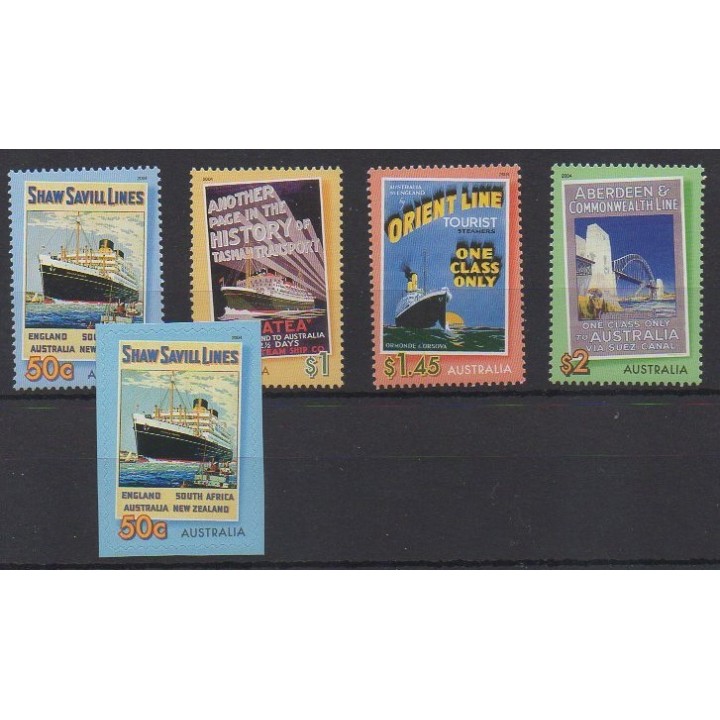 Acheter cette série de timbres d'Australie de l'année 2004 (No 2211/2215).
