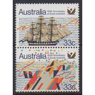 Acheter cette série de timbres d'Australie de l'année 1986 (No 934/935).