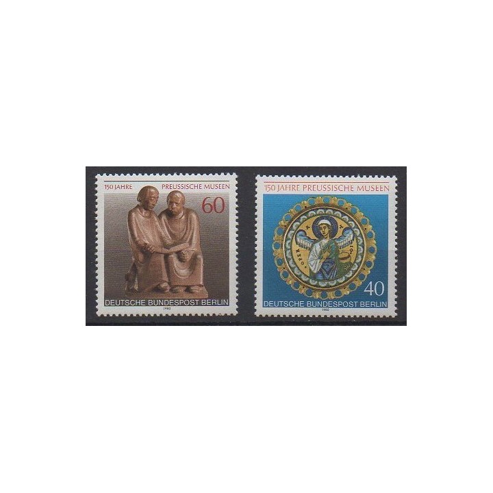 Acheter cette série de timbres de l'Allemagne occidentale (RFA - Berlin) de l'année 1980 (No 586/587).