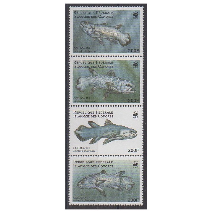 Acheter cette série de timbres des Comores de l'année 1998 (No 820/823).