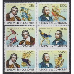 Comoros - 2009 - Nb 1315/1320 - Birds - Celebrities