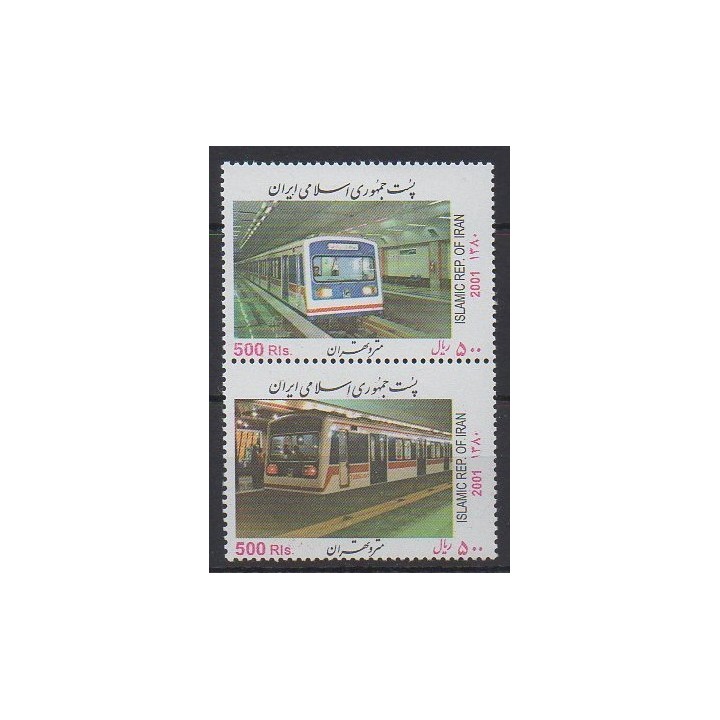 Acheter cette série de timbres d'Iran de l'année 2001 (No 2609E/2609F).