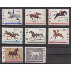 Poland - 1967 - Nb 1590/1597 - Horses