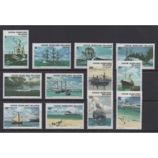 Acheter cette série de timbres des îles Cocos de l'année 1976 (No 20/31).