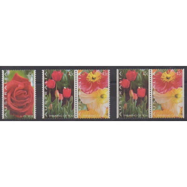 Acheter cette série de timbres d'Australie de l'année 1994 (No 1349/1351 - 1350a/1351a).