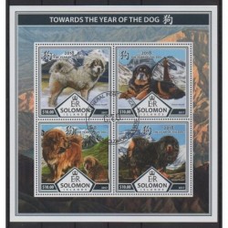 Solomon (Islands) - 2017 - Nb 3885/3888 - Dogs - Used