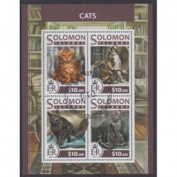 Solomon (Islands) - 2017 - Nb 3745/3748 - Cats - Used