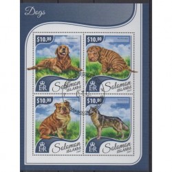 Solomon (Islands) - 2017 - Nb 3897/3900 - Dogs - Used