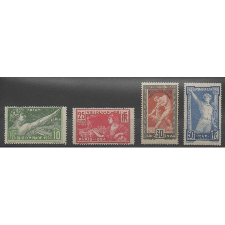 Timbres - France - Poste - 1924 - No 183/186 - Jeux Olympiques d'été