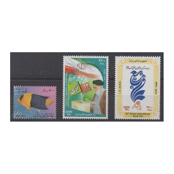 Acheter cette série de timbres d'Iran de l'année 2012 (No 2948/2950).