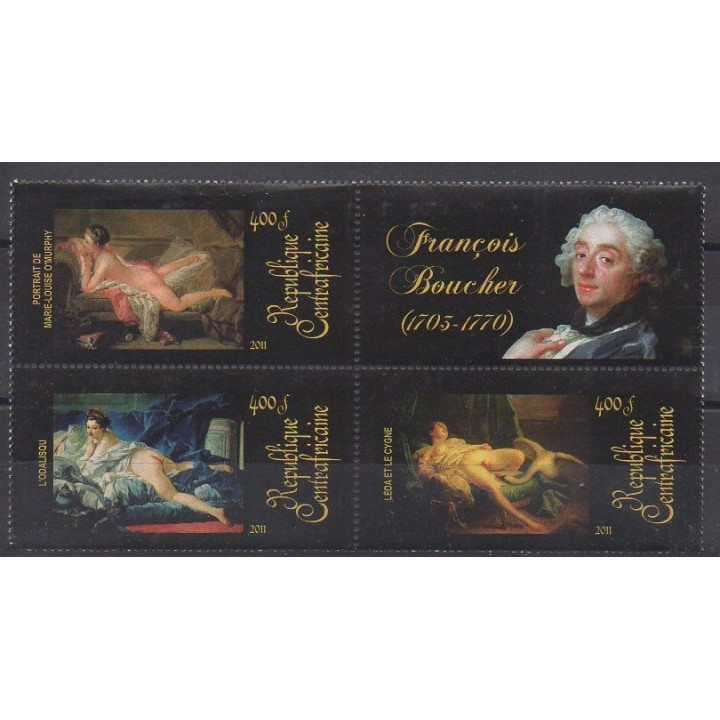 Buy this set of stamps of Central African Republic of the year 2011 (Nb 2149/2151).
