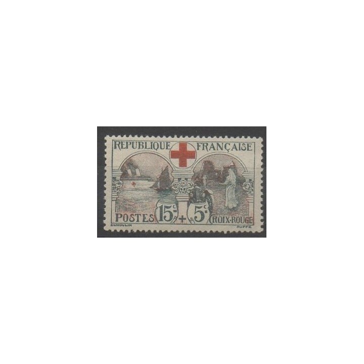 Timbres - France - Poste - 1918 - No 156 - Santé ou Croix-Rouge - neuf avec charnière