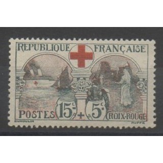 Timbres - France - Poste - 1918 - No 156 - Santé ou Croix-Rouge