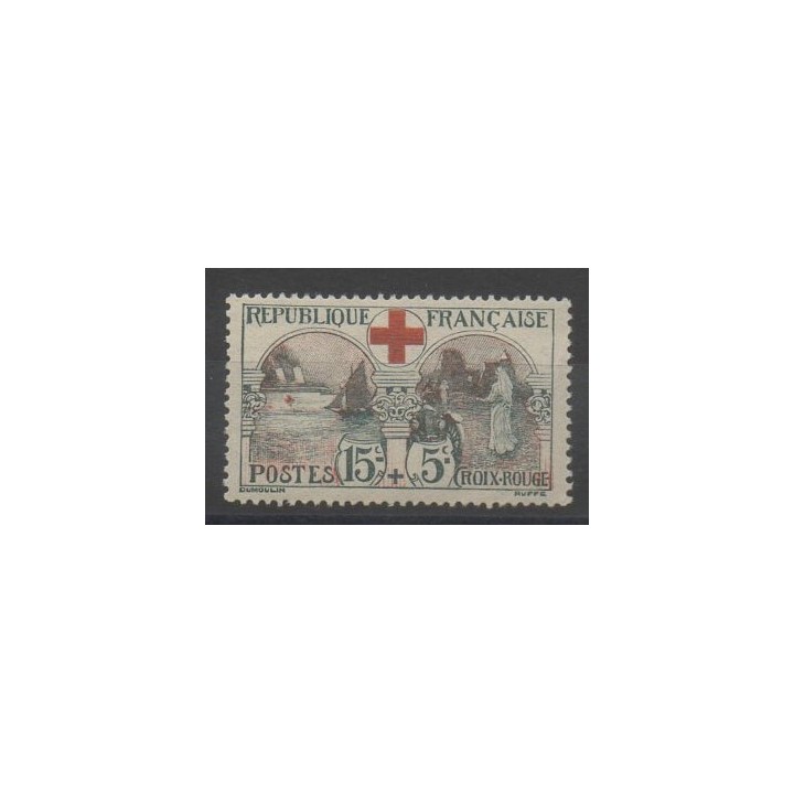 Timbres - France - Poste - 1918 - No 156 - Santé ou Croix-Rouge