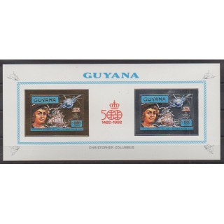 Buy this souvenir sheet  of Guyana of the year 1992 (Nb BF M3985/M3986 ND).