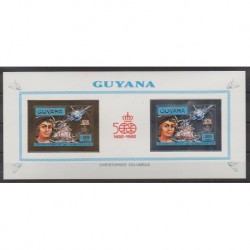 Guyana - 1992 - Nb BF M3985/M3986 ND - Christophe Colomb