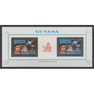 Buy this souvenir sheet  of Guyana of the year 1992 (Nb BF M3985/M3986).