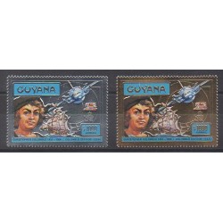 Guyana - 1992 - Nb M3985/M3986 - Christophe Colomb