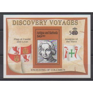 Acheter ce bloc-feuillet d'Antigua et Barbuda de l'année 1991 (No BF209).