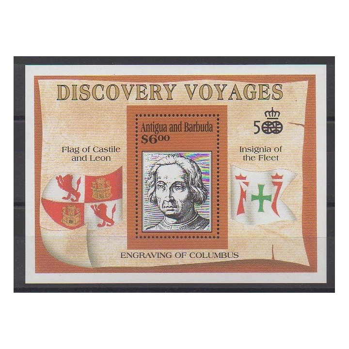 Buy this souvenir sheet  of Antigua and Barbuda of the year 1991 (Nb BF209).