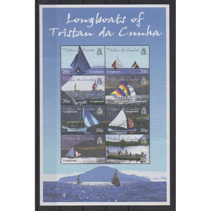 Acheter cette série de timbres de Tristan da Cunha de l'année 2001 (No 675/682).