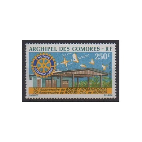 Comoros - Post - 1975 - Nb PA66 - Rotary or Lions club