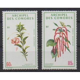 Acheter ces timbres des Comores de l'année 1971 (No PA37/PA38).