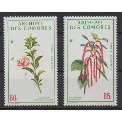 Comores - 1971 - No PA37/PA38 - Fleurs