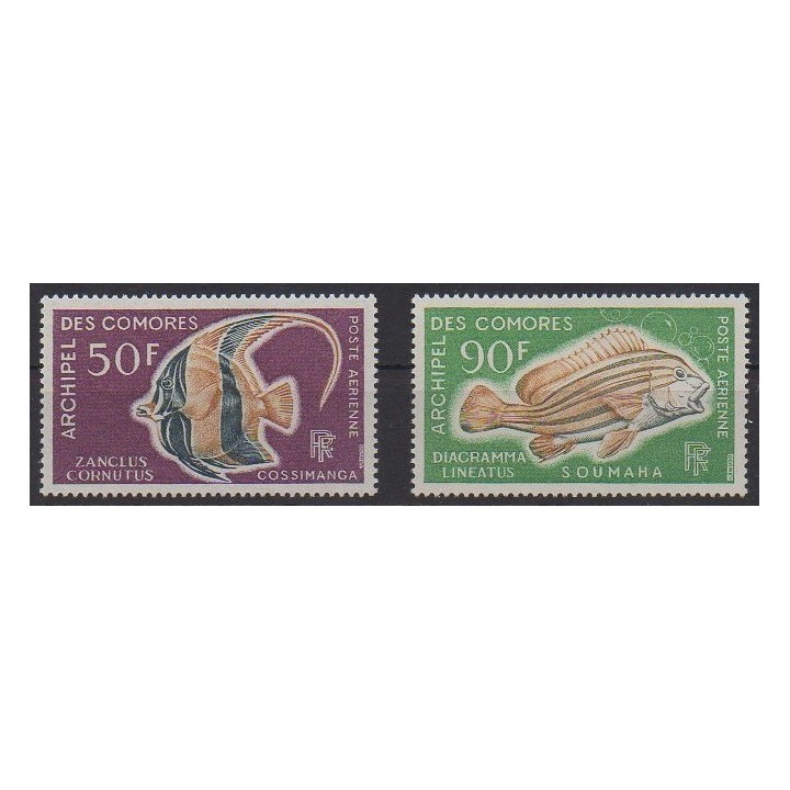 Buy these stamps of Comoros of the year 1968 (Nb PA23/PA24).