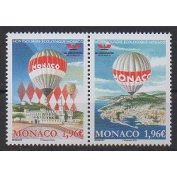 Monaco - 2024 - Nb 3414/3415 - Hot-air balloons - Airships