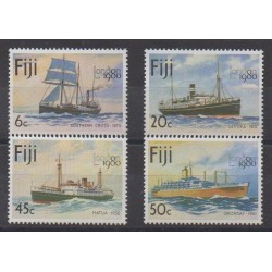 Fiji - 1980 - Nb 413/416 - Boats - Philately