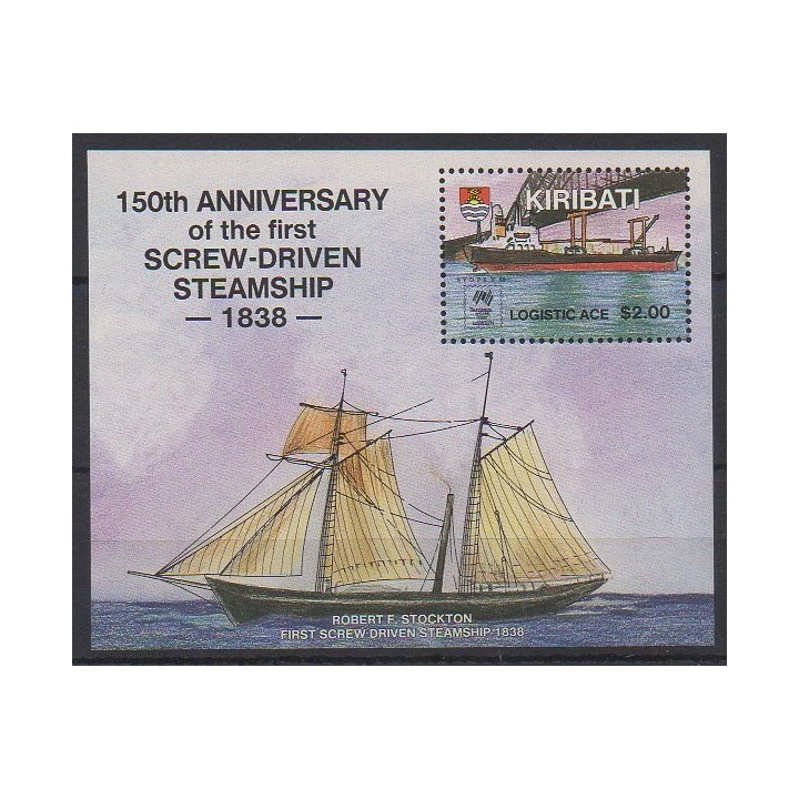 Acheter ce bloc-feuillet de Kiribati de l'année 1988 (No BF9).